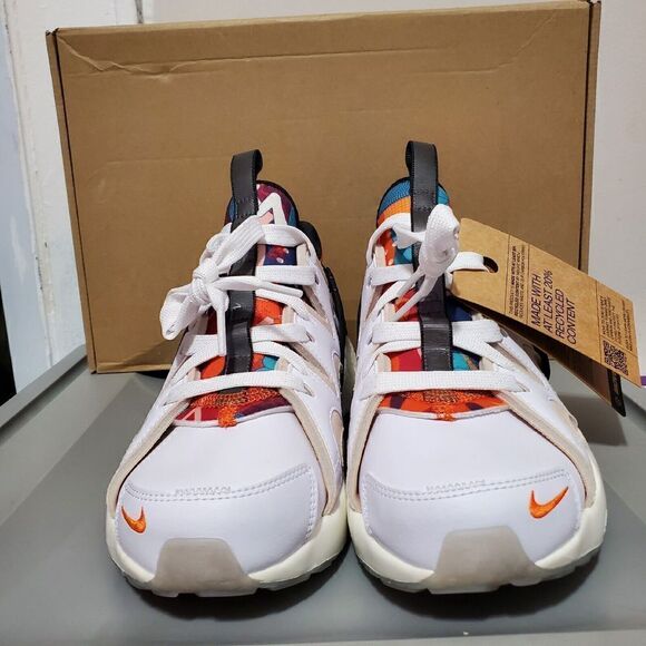 Nike Air Huarache Craft Lunar Women Sz 7 FD4621-181 New Year White Orange Rare! - Picture 3 of 14